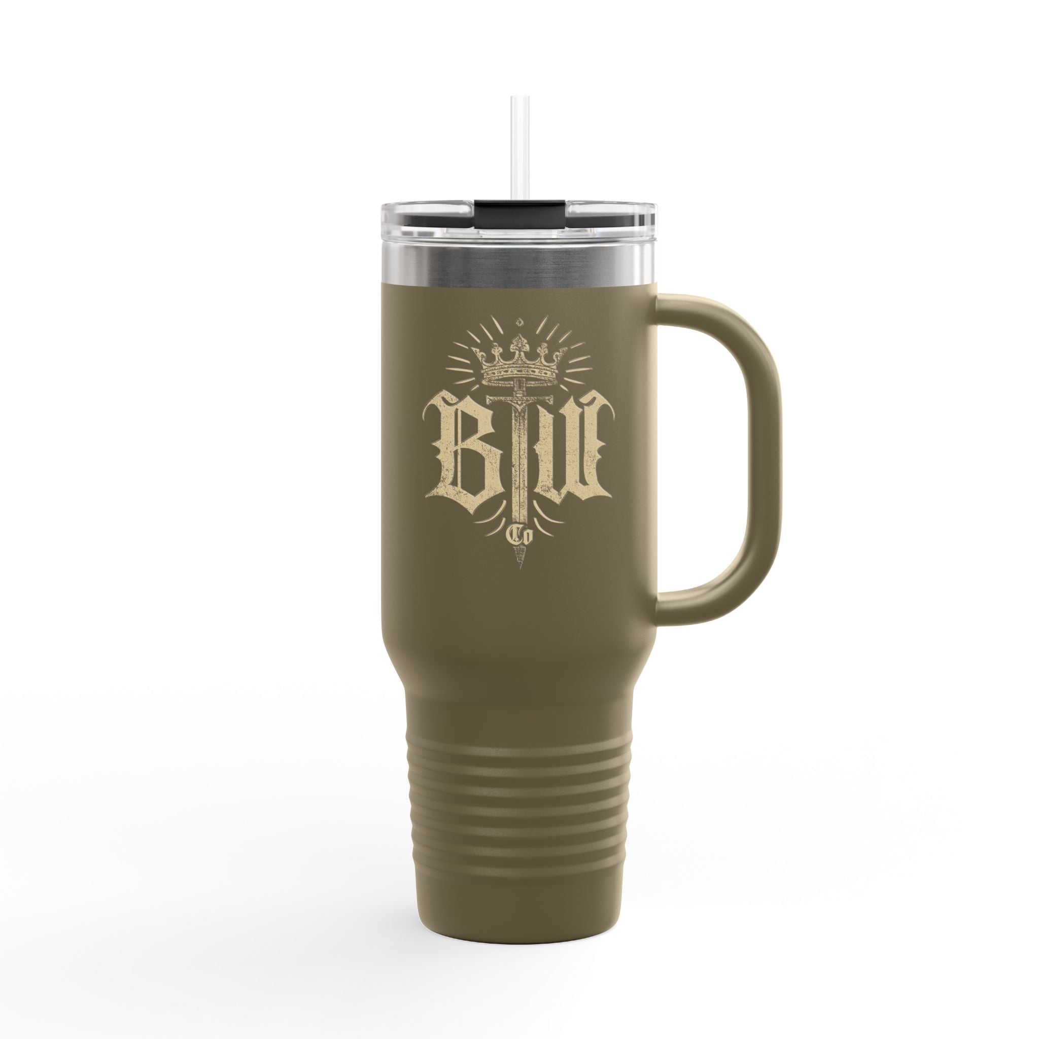 Blood Washed Co Insulated Travel Mug for Hot & Cold Drinks, 40oz Coffee Mug, BPA-Free