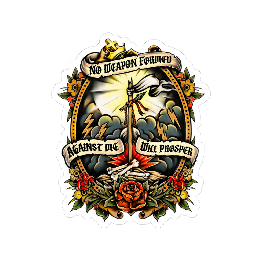"No Weapon Shall Prosper" Sticker