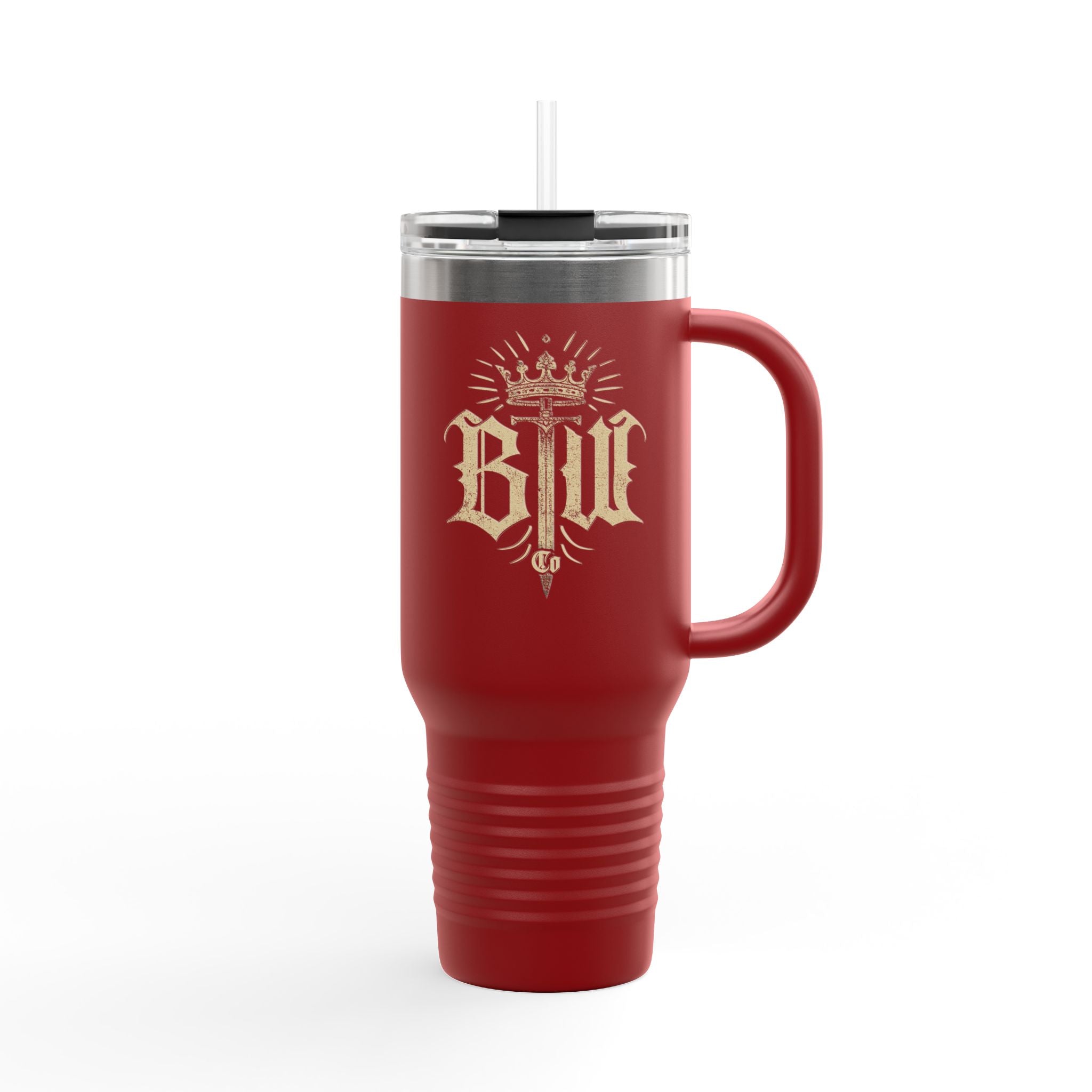 Blood Washed Co Insulated Travel Mug for Hot & Cold Drinks, 40oz Coffee Mug, BPA-Free