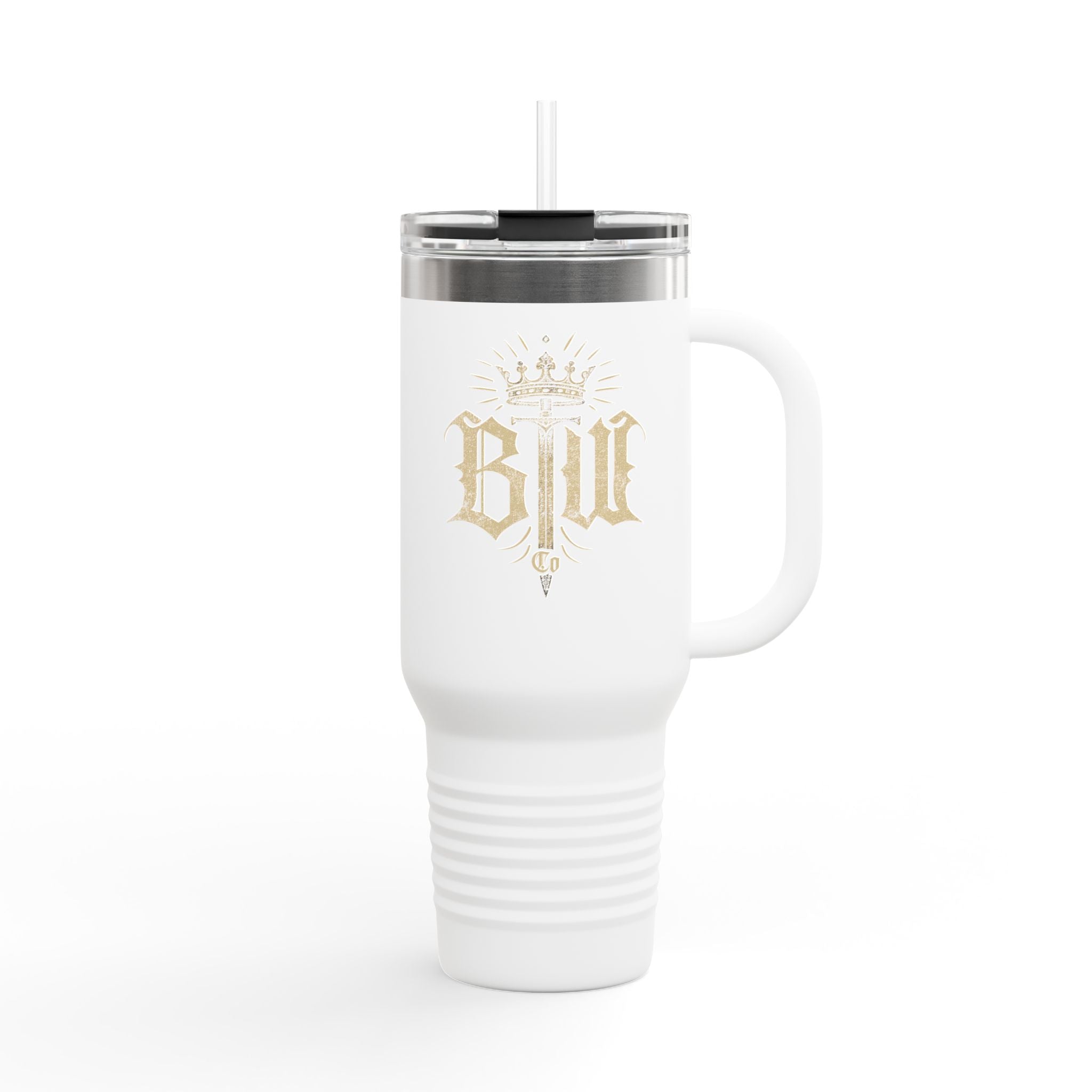 Blood Washed Co Insulated Travel Mug for Hot & Cold Drinks, 40oz Coffee Mug, BPA-Free