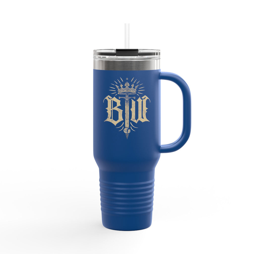 Blood Washed Co Insulated Travel Mug for Hot & Cold Drinks, 40oz Coffee Mug, BPA-Free