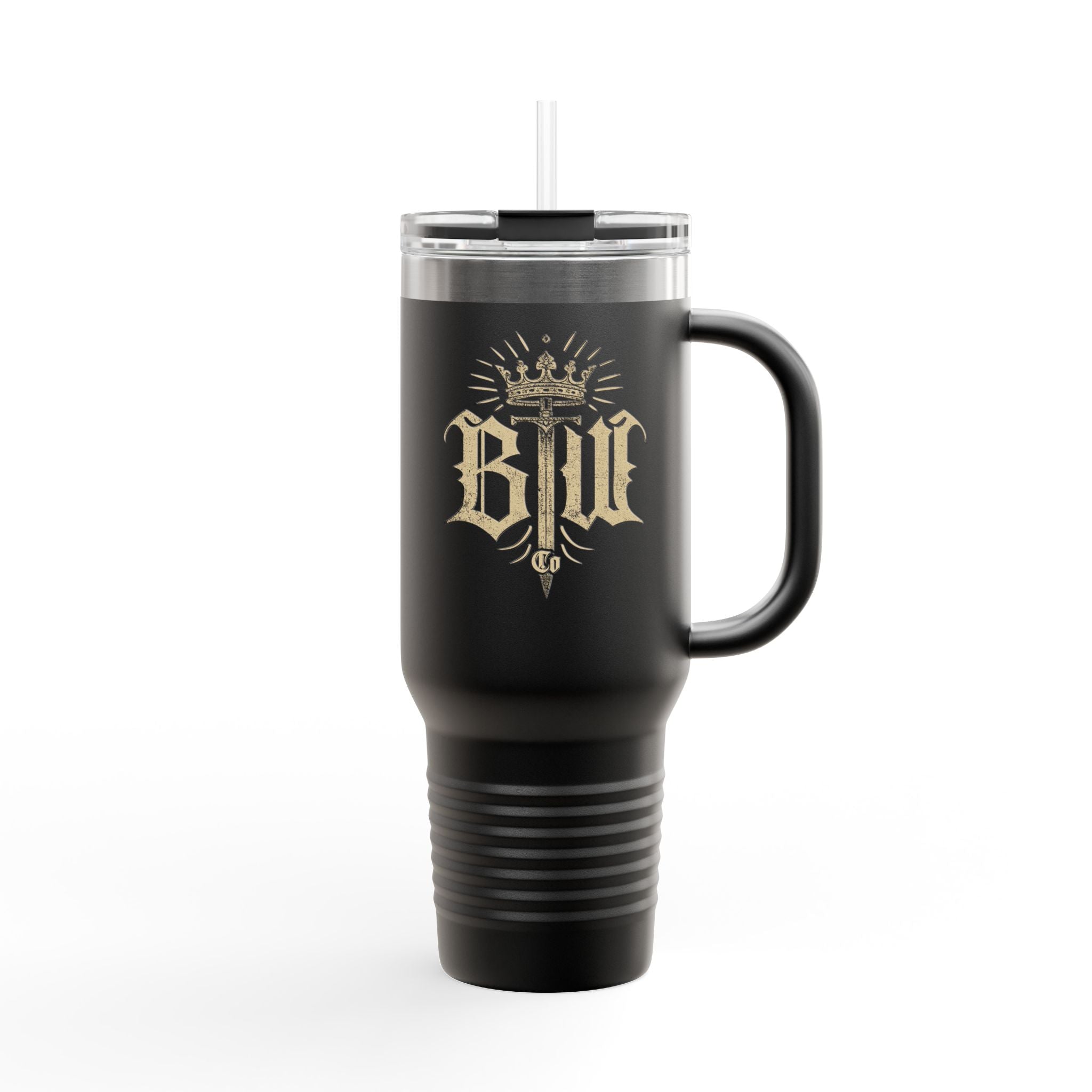 Blood Washed Co Insulated Travel Mug for Hot & Cold Drinks, 40oz Coffee Mug, BPA-Free