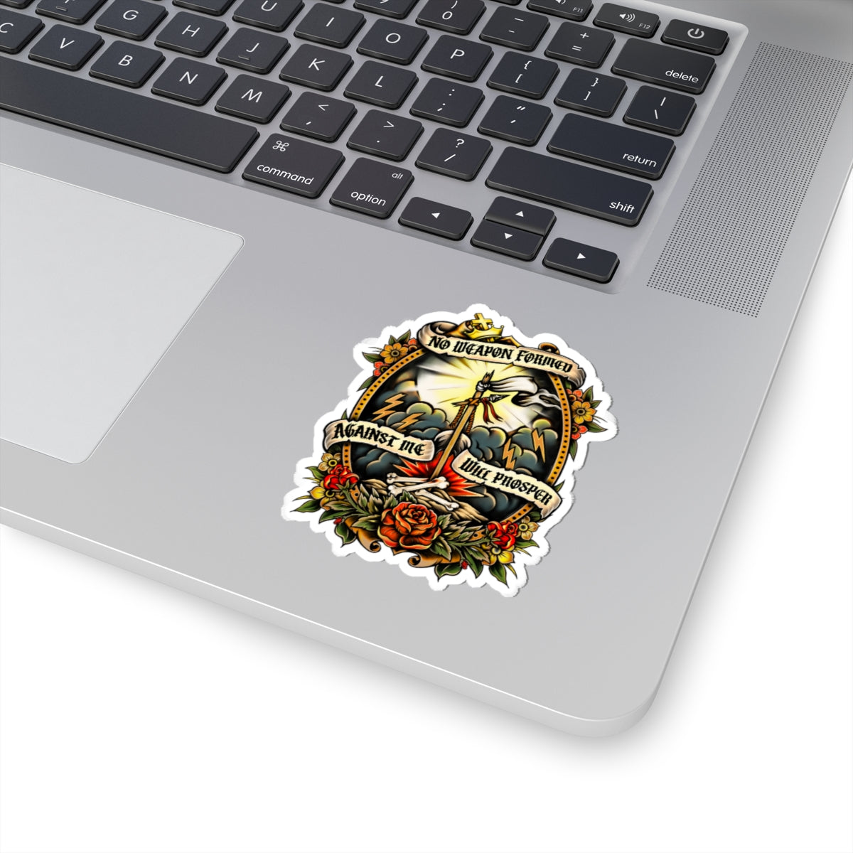 "No Weapon Shall Prosper" Sticker