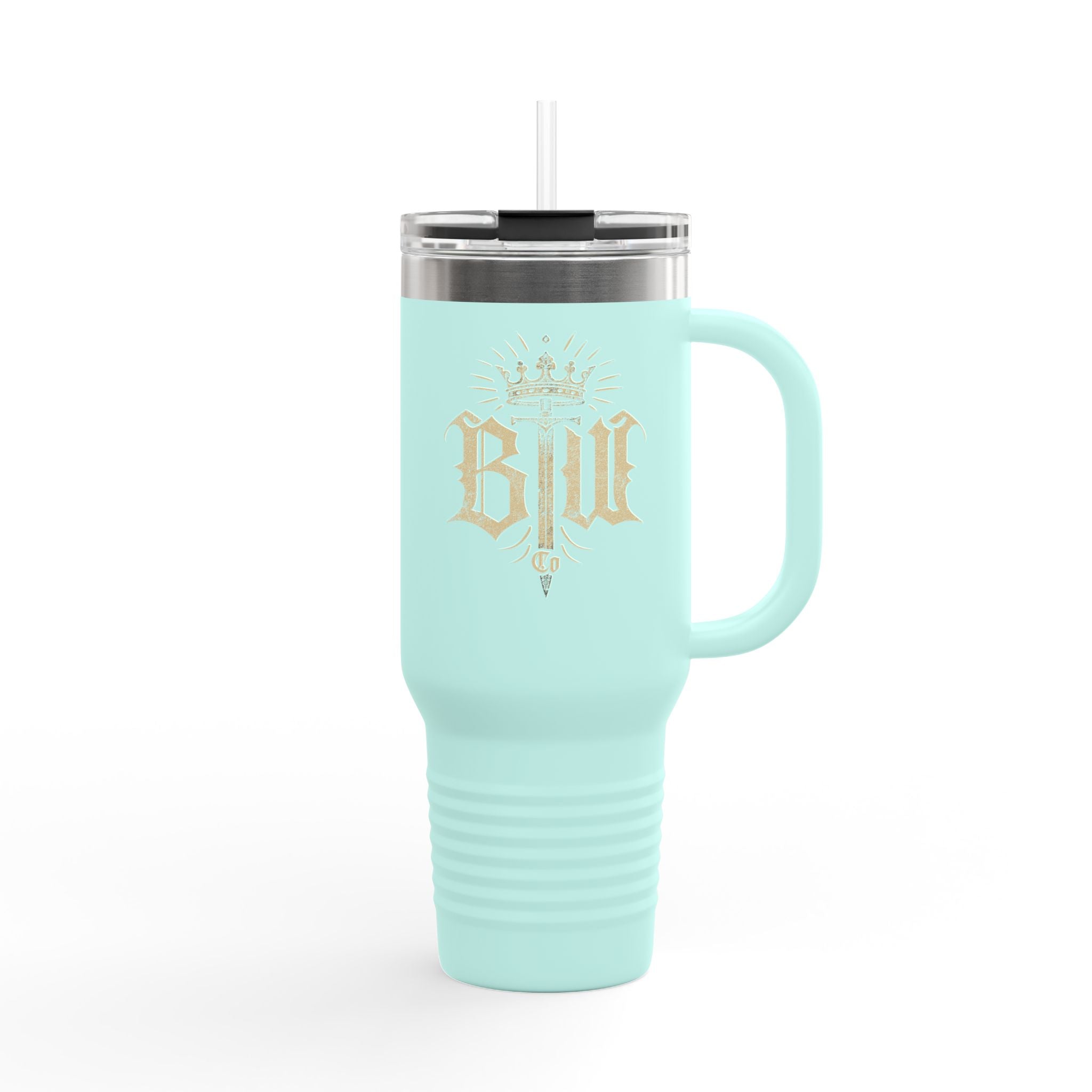 Blood Washed Co Insulated Travel Mug for Hot & Cold Drinks, 40oz Coffee Mug, BPA-Free