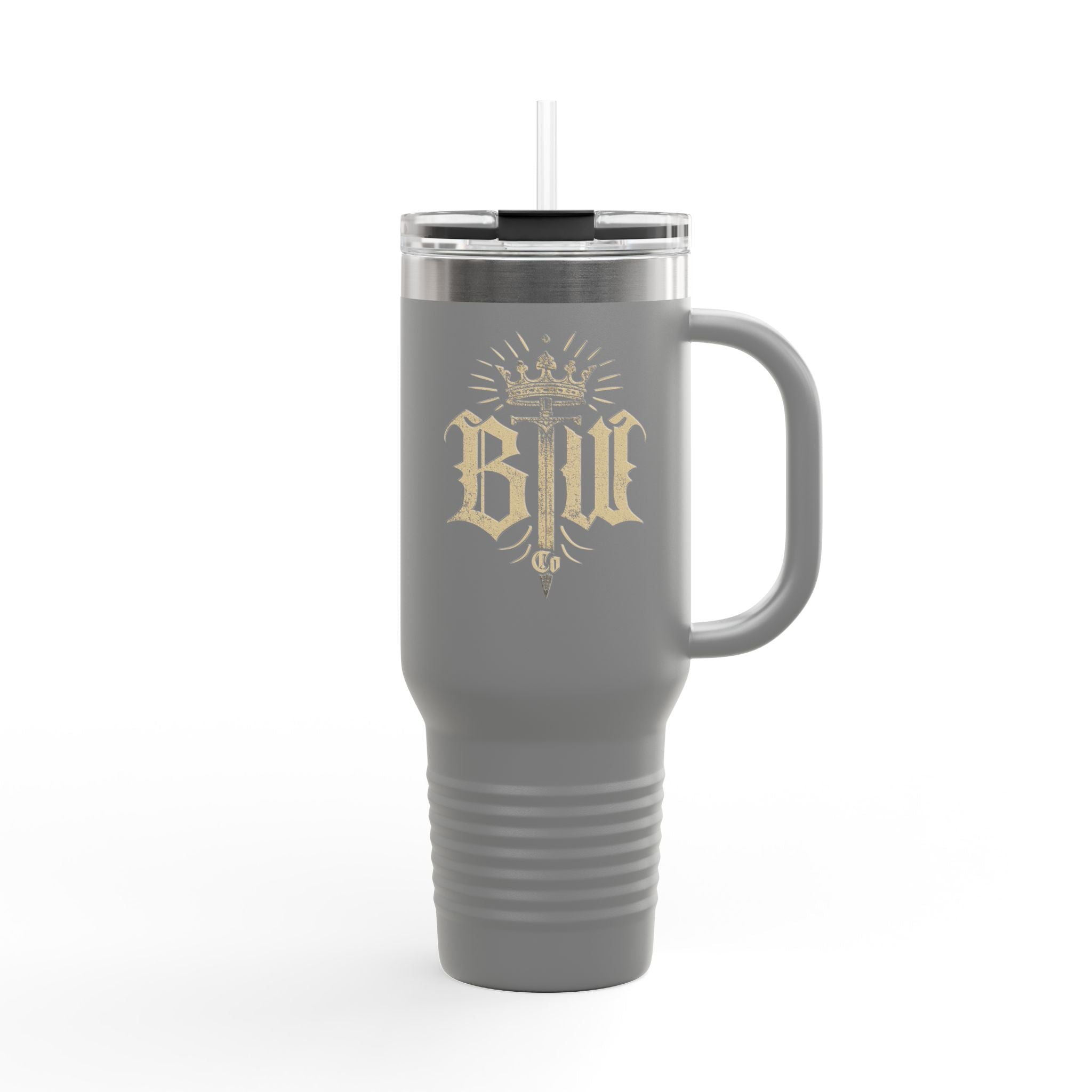 Blood Washed Co Insulated Travel Mug for Hot & Cold Drinks, 40oz Coffee Mug, BPA-Free