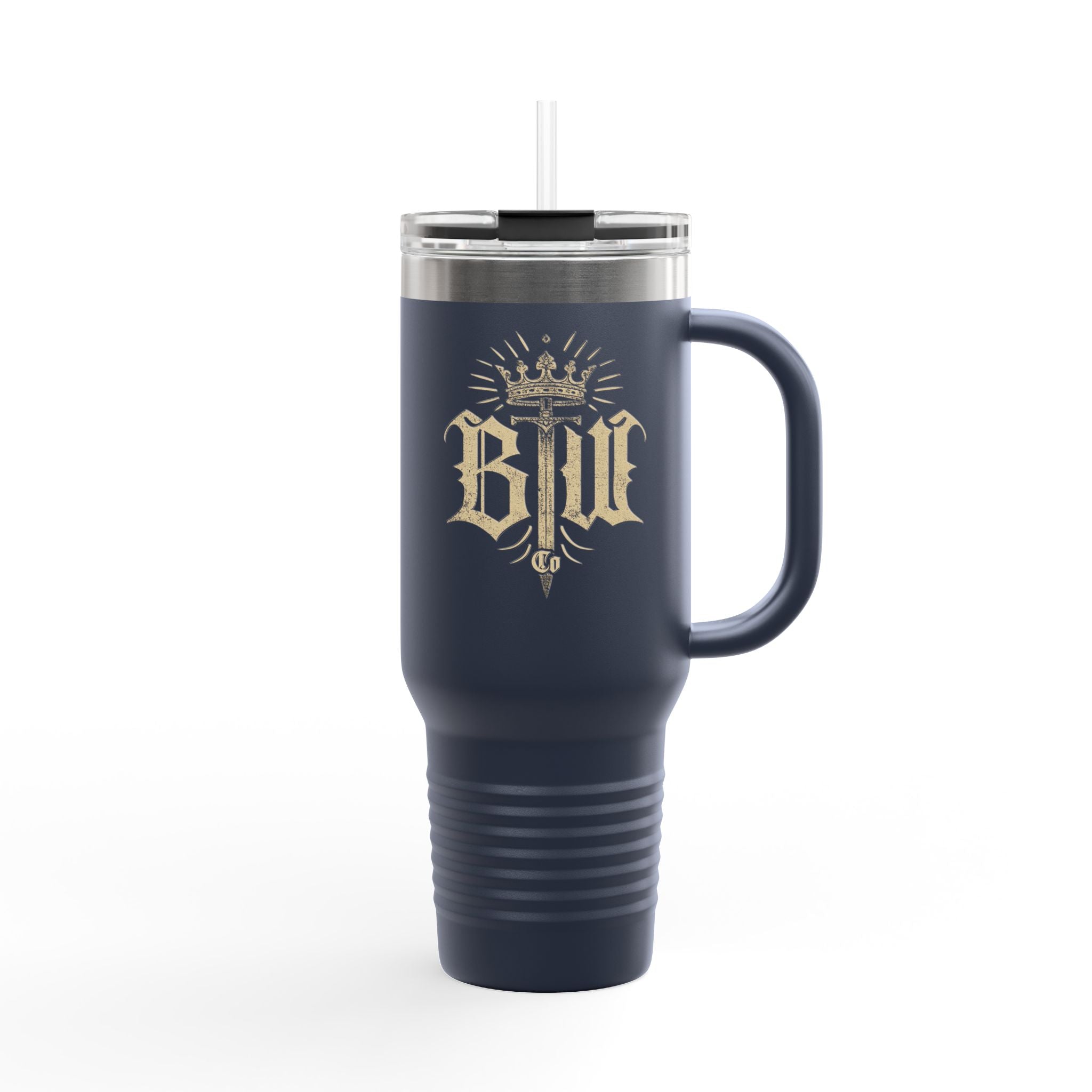 Blood Washed Co Insulated Travel Mug for Hot & Cold Drinks, 40oz Coffee Mug, BPA-Free
